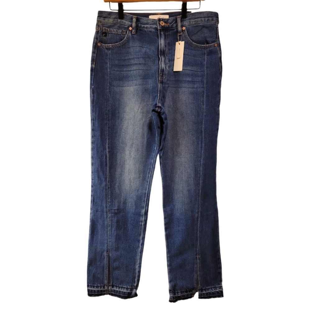 KanCan, NWT, Jeans, Vintage 90's, Split Hem Front, 100% Cotton, Women's sz 11/29